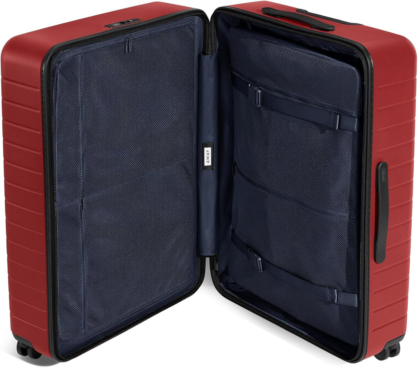 Away Large Checked Luggage, 29 Inch Hardside Suitcase with Spinner Wheels, Lightweight & Durable, TSA Lock, Tango Red