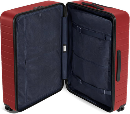 Away Large Checked Luggage, 29 Inch Hardside Suitcase with Spinner Wheels, Lightweight & Durable, TSA Lock, Tango Red