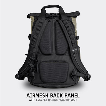 WANDRD PRVKE 21L, V3 Backpack: Weather-Resistant Travel & Camera Backpack with Laptop Sleeve, Quick Side Access, Clamshell Opening – Ideal Photography & Travel Bag (Yuma Tan)