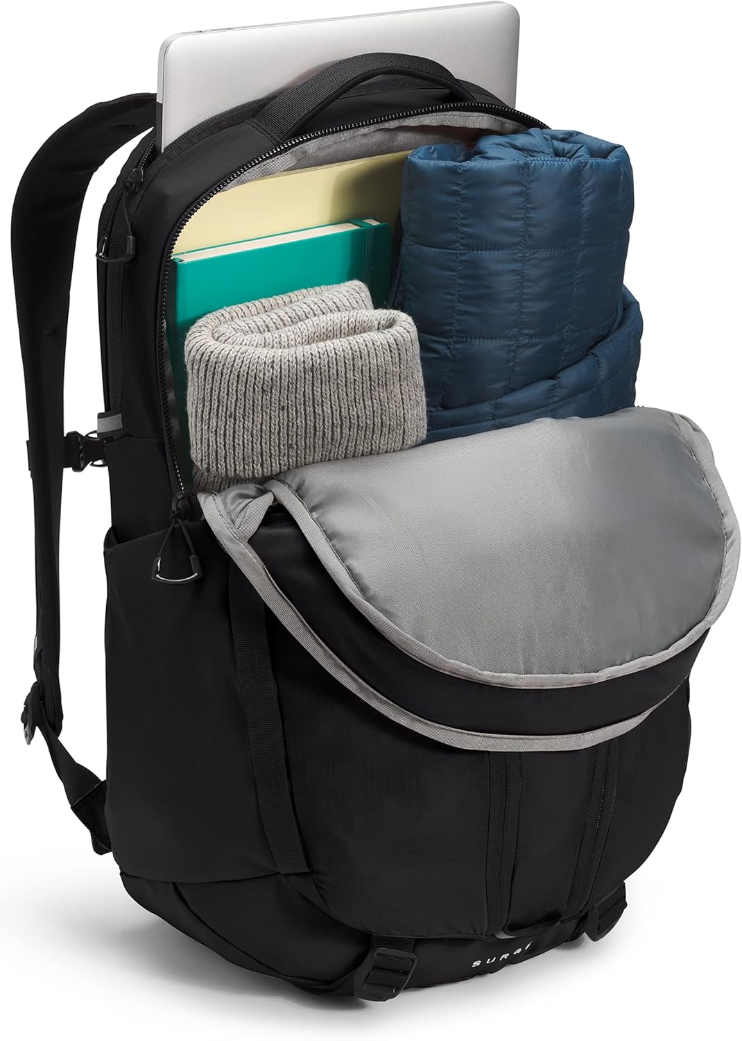 The North Face Surge Commuter Laptop Backpack, TNF Black/TNF Black, One Size