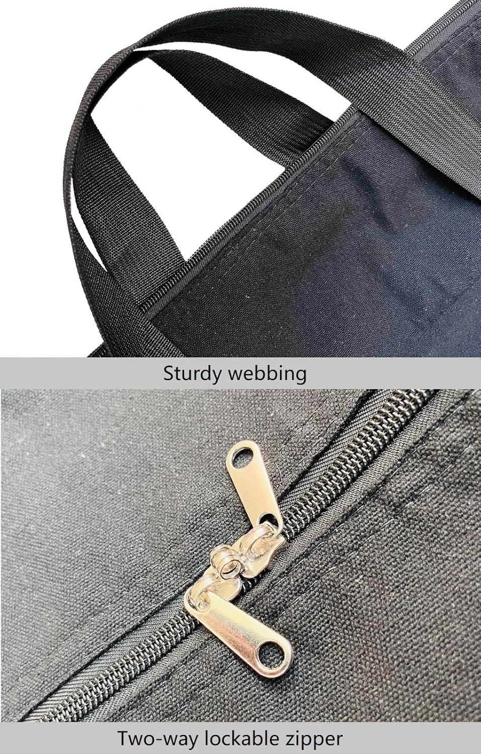 Extra Large Storage Duffle Bag with Zippers and Handles, Big Foldable Duffle Bag for Travel