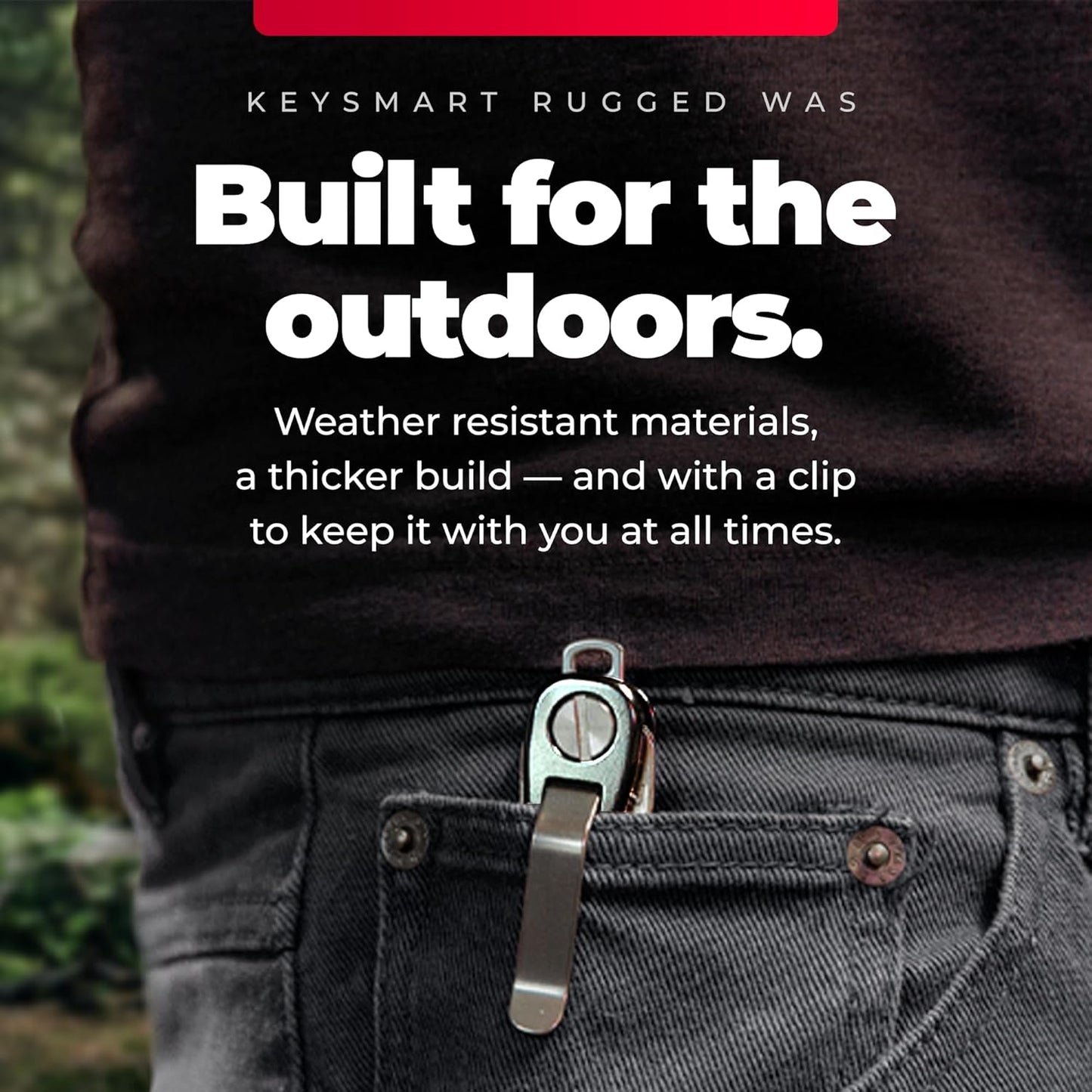 KeySmart Rugged - Multitool Key Holder for Keychain w/Bottle Opener and Pocket Clip, Organizer for Keys, EDC Keychains, Ring for Car Fobs Key Chains, Expandable (Up to 14 Keys, Titanium)