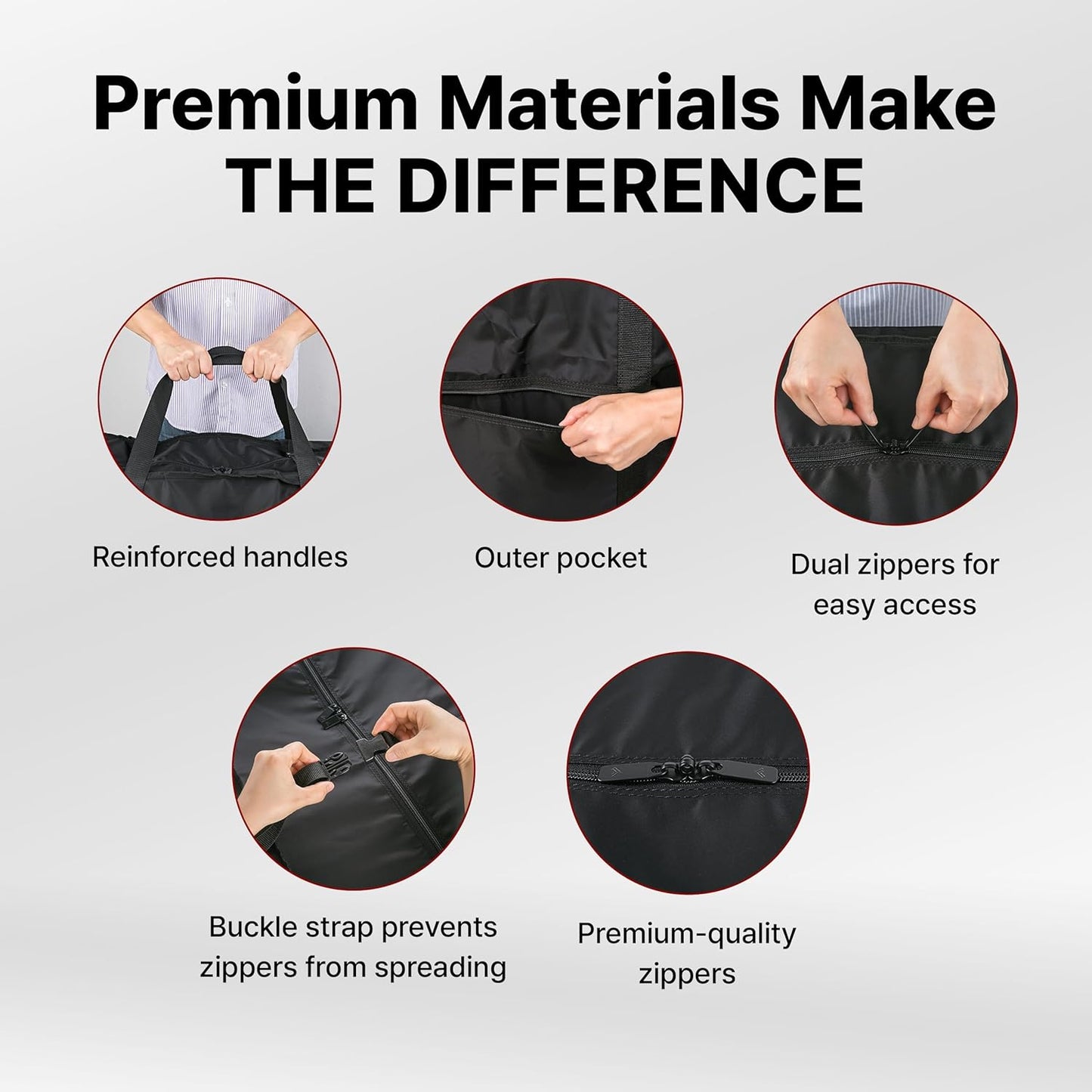 Plago Professional Quality Nylon Extra Large Duffel Bag, Lightweight Foldable Water Repellent, Cargo for Travel, Folding Bike, Tent Mattress Closet Storage (XXL: 173L capacity (35"" x 26"" x 11.8""))