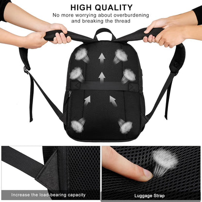 School Backpack for Teens Boys, 15.6 Inch Laptop Backpack with USB Charging Port & Water Resistant Design, College High School Book Bag for Students, Black