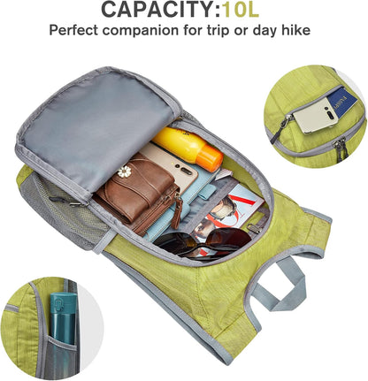 G4Free 10L/15L Hiking Backpack Lightweight Packable Hiking Daypack Small Travel Outdoor Foldable Shoulder Bag