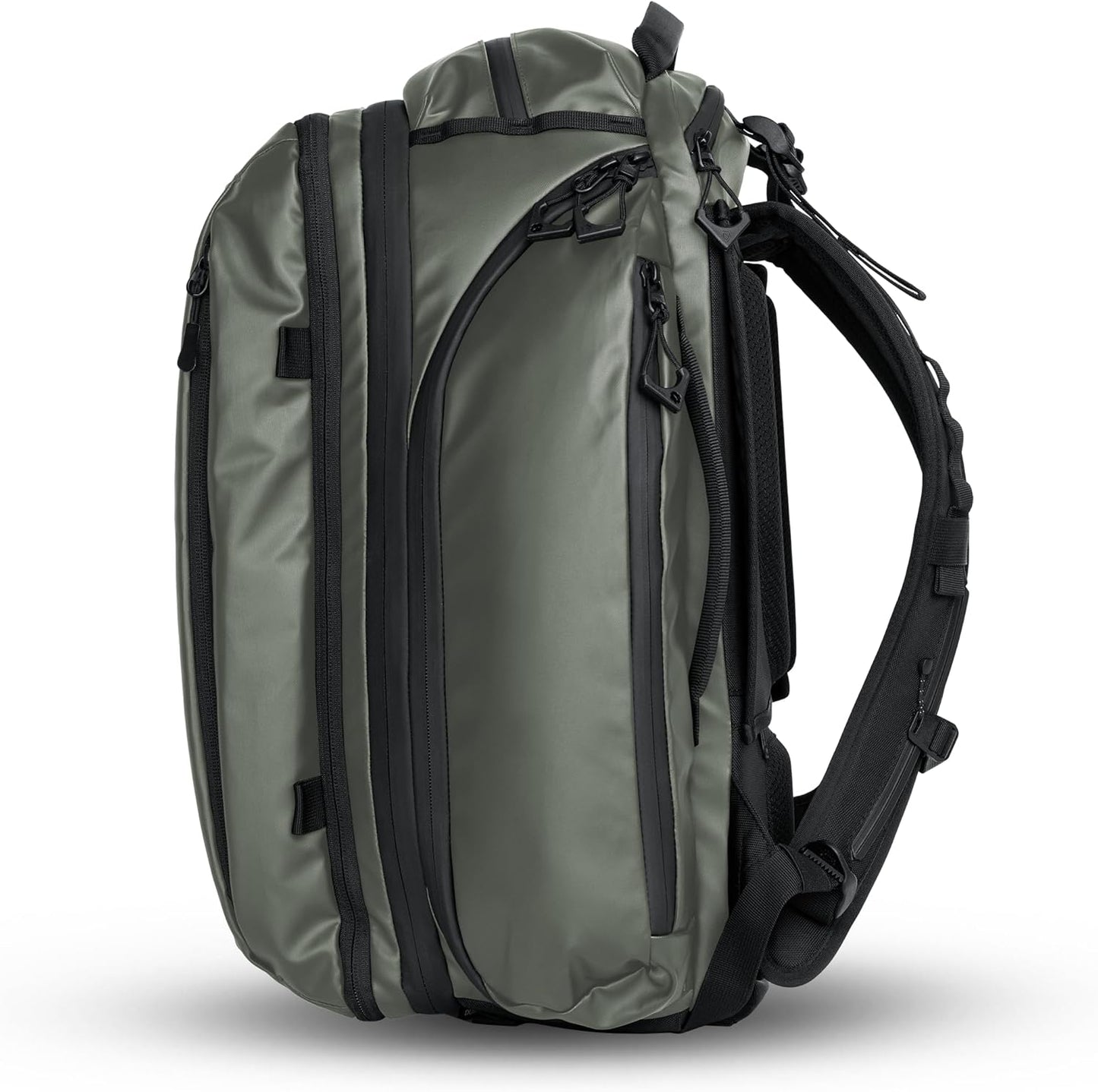 WANDRD TRANSIT Travel Backpack (35L): Expandable Carry-On Travel Backpack – Weather-Resistant, Laptop Compartment, Dual Side Access & Camera Cube Compatible Adventure Bag