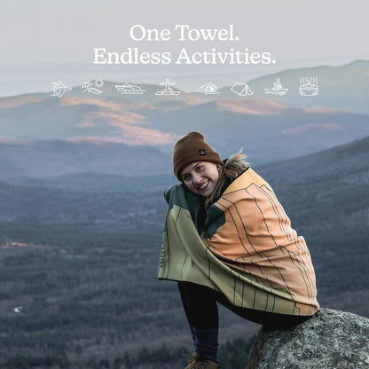 Nomadix Original Towel - Perfect for Beach, Pool, Travel, Camping, Yoga - Made with Recycled Materials - Super Absorbent - Sand Resistant