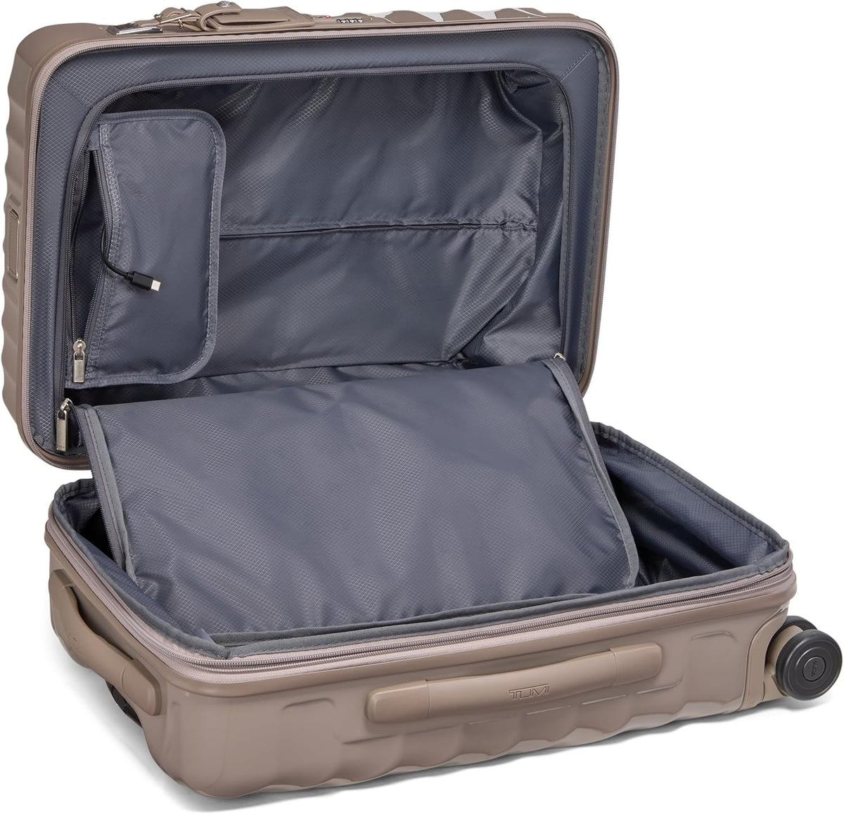 TUMI - 19 Degree International Expandable 4 Wheeled Carry-On - Hard Shell Suitcase - 21.8" X 14.0" X 9.0" - Moon Rock