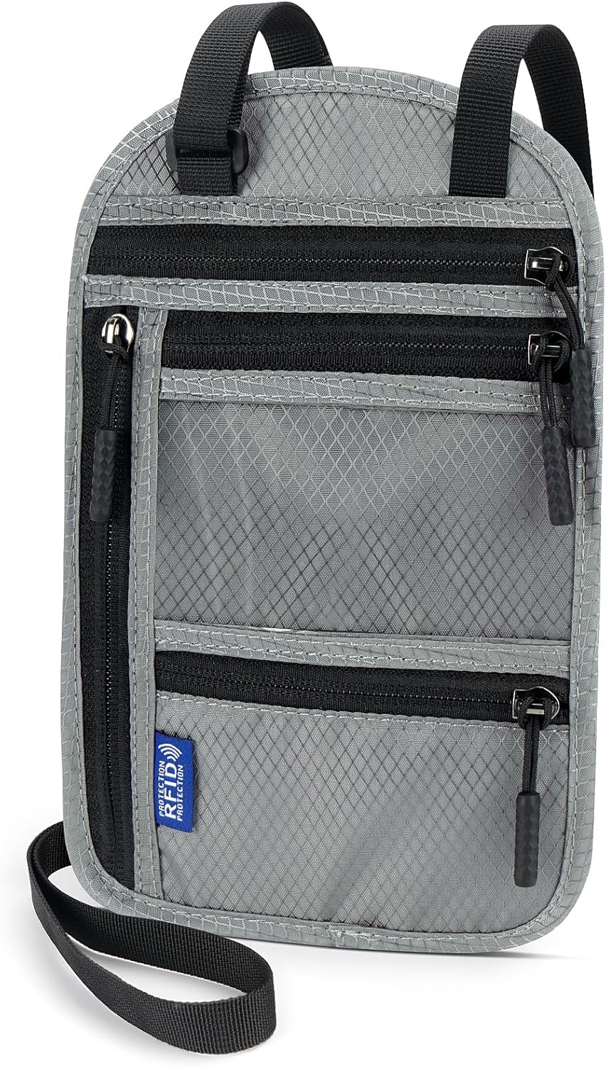 Passport Holder for Families | RFID Blocking Neck Wallet | Travel Document Organizer | Multi-Passport Pouch | Portable and Stylish