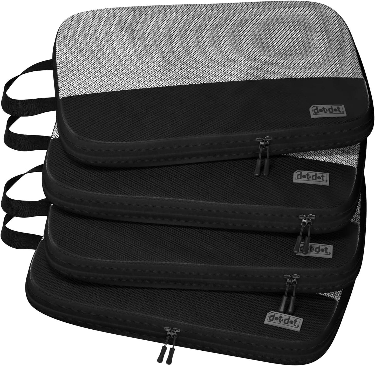 4pc Large Compression Packing Cubes for Travel - Luggage Packing Organizers - Travel Packing Cubes for Suitcases