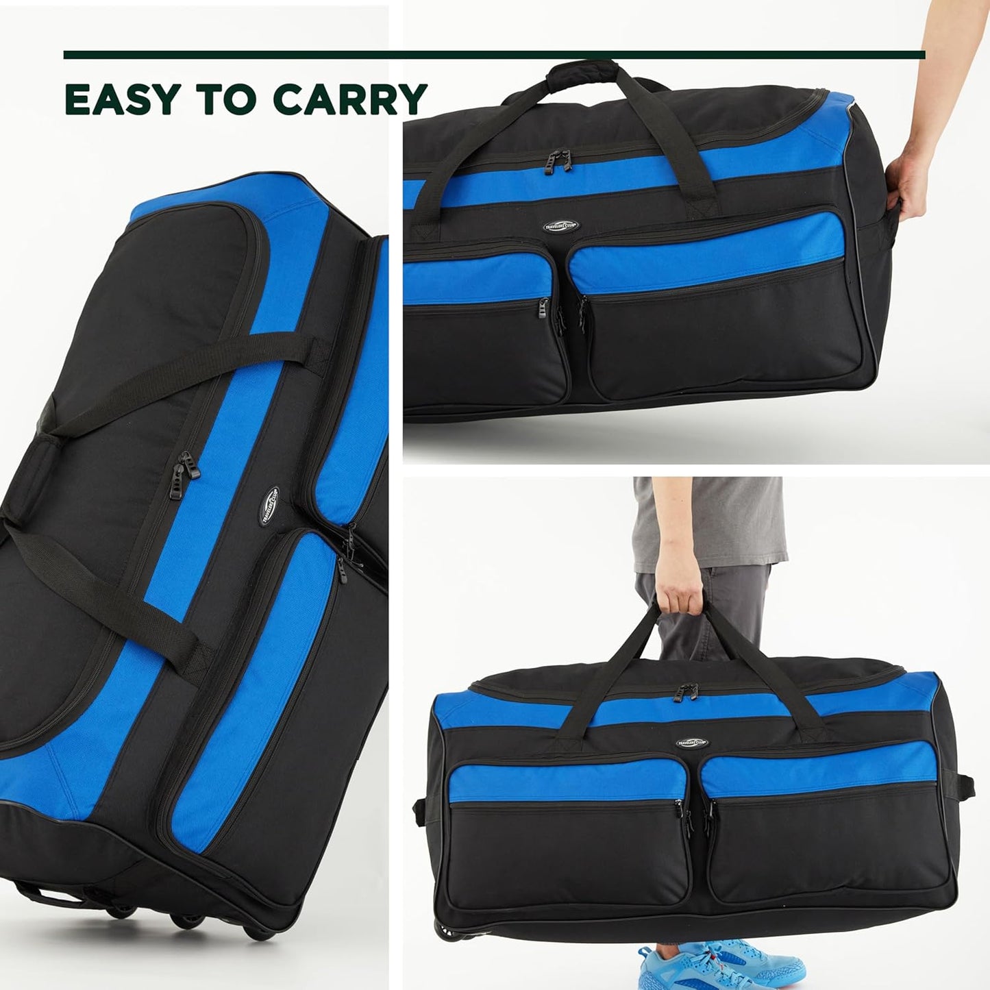 Travelers Club 36" Asgard 3-Wheel Rolling Duffel Bag