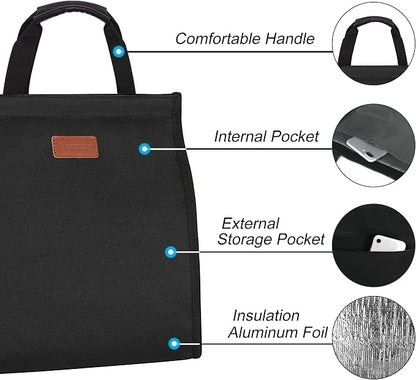 Lunch Bags for Women Insulated Reusable Lunch Tote - Image 4