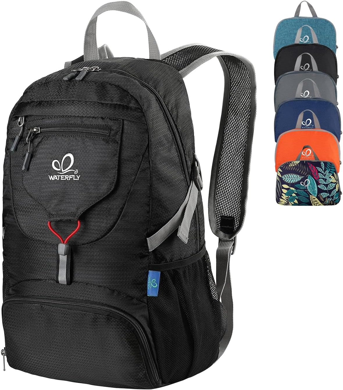 WATERFLY Small Lightweight Packable Backpack: 20l Ultra Light Foldable Travel Hiking Camping Daypack Day Pack for Man Woman