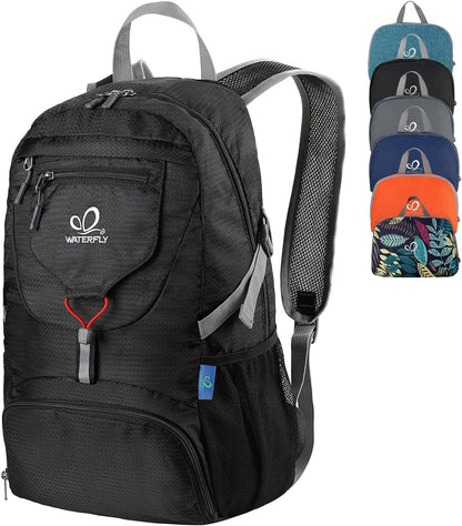 WATERFLY Small Lightweight Packable Backpack: 20l Ultra Light Foldable Travel Hiking Camping Daypack Day Pack for Man Woman