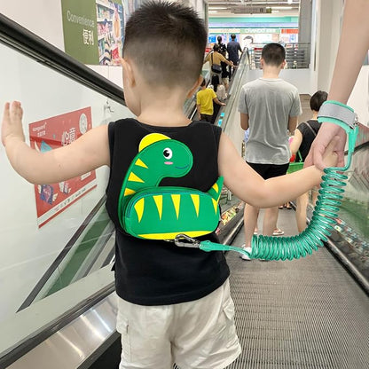 Accmor Toddler Harness Leash + Anti Lost Wrist Link, Cute Dinosaur Kids Harness - Image 9