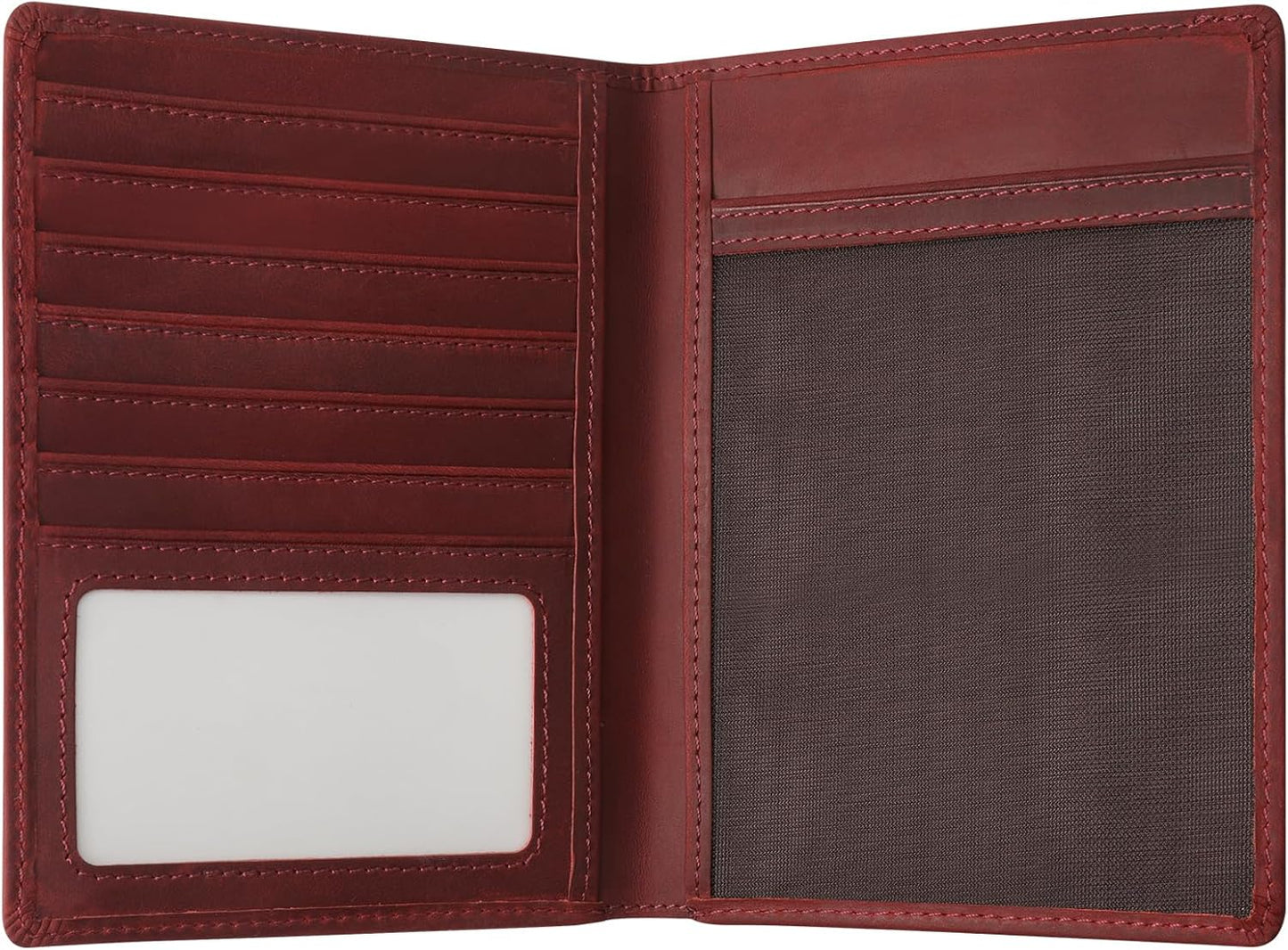 Jack&Chris Leather Passport Holder RFID Blocking Passport Travel Wallet Cover Case for Men Women Brown JC17