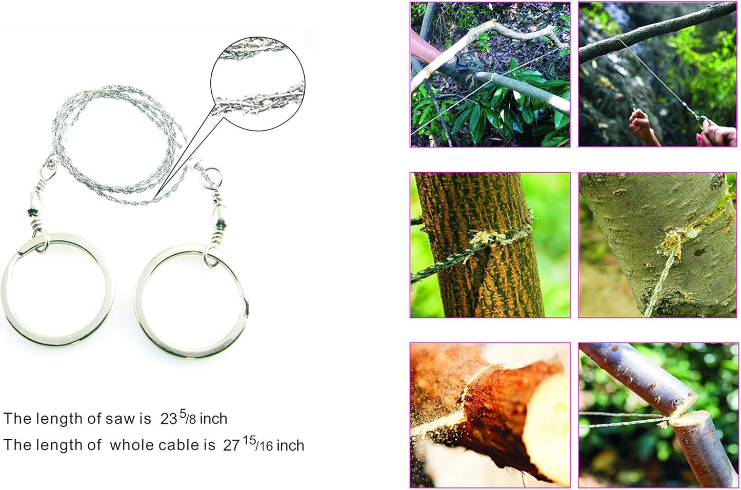 Survival Fire Starter Kit – Magnesium Shavings, Ferro Rod, Wax Rope, Emergency Blanket, Wire Saw & Waist Bag for Camping, Hiking & Outdoor Adventures