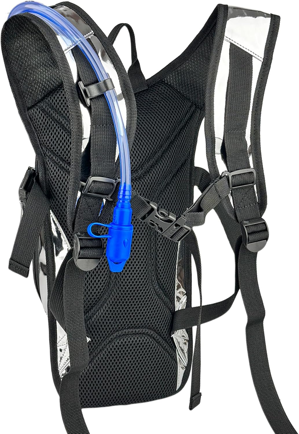 Reflective Hydration Backpack, Hydration Pack - Water Backpack with 2L/3L Hydration Bladder, Essential for Festivals - Rave Hydration Pack for Hiking, Running, Cycling, and Festivals