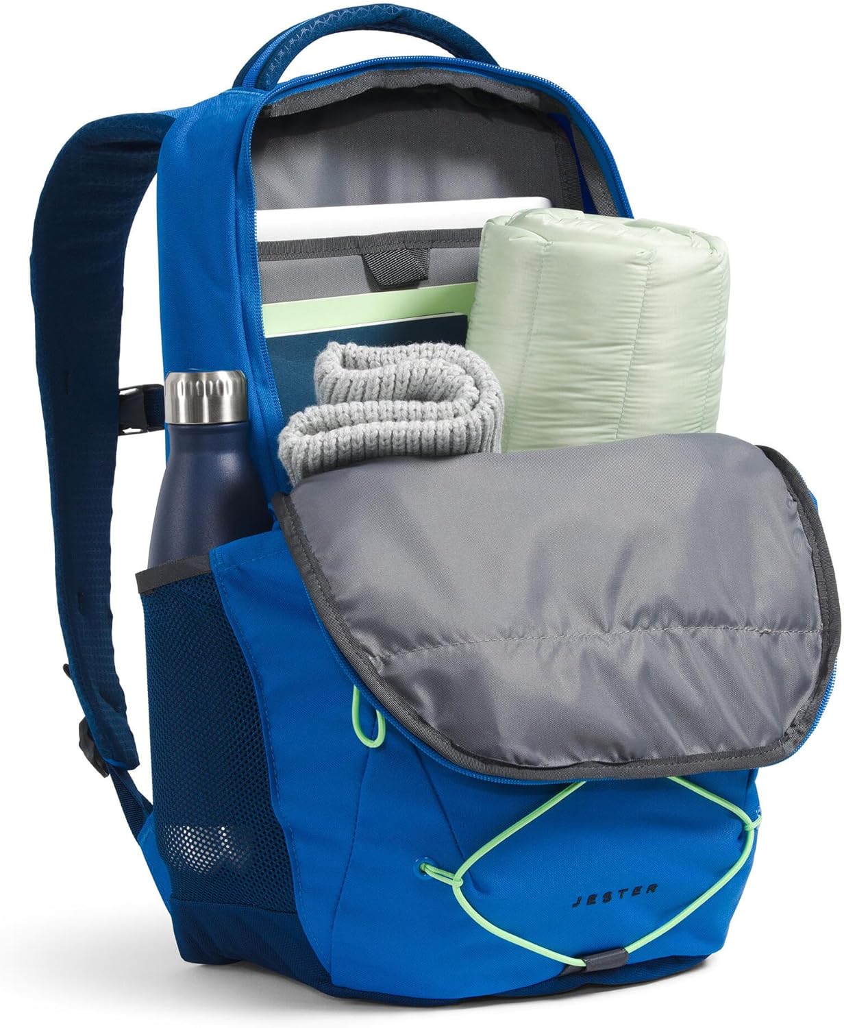 The North Face Jester Everyday Laptop Backpack - PFAS Free, Hero Blue/Estate Blue, One Size