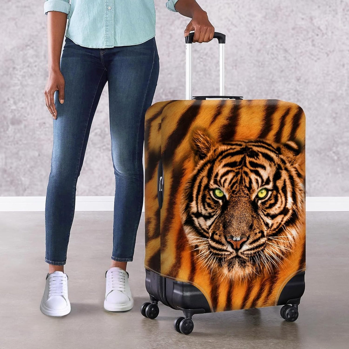 Tiger Travel Luggage Covers 26-29 Inch Spandex Suitcase Protectors