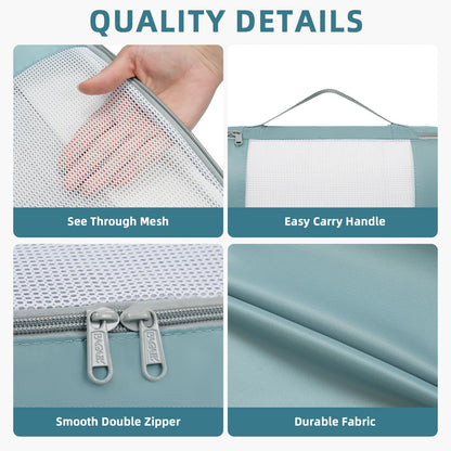 BAGAIL 6 Set/8 Set/10 Set Packing Cubes Various Sizes Packing Organizer for Travel Accessories Luggage Carry On Suitcase