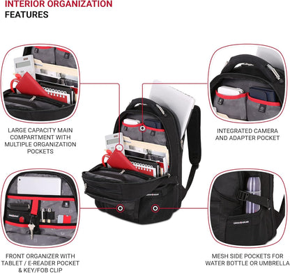 SwissGear 2769 Scansmart Backpack, Black, 17.5-Inch