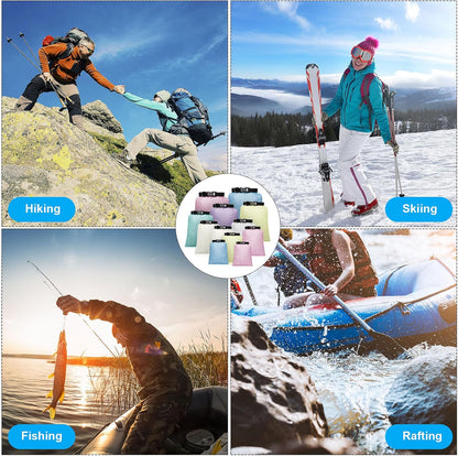 Shappy Waterproof Dry Bag Set 6 Sizes Lightweight Sacks and Long Adjustable Shoulder Strap Outdoor Water Proof Keep Gear Dry Bag Stuff Sacks for Backpacking, Boating, Hiking, Camping
