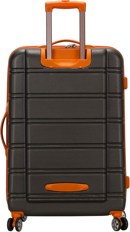 Rockland Melbourne Hardside Expandable Spinner Wheel Luggage, Charcoal, 2 Piece (20/28)