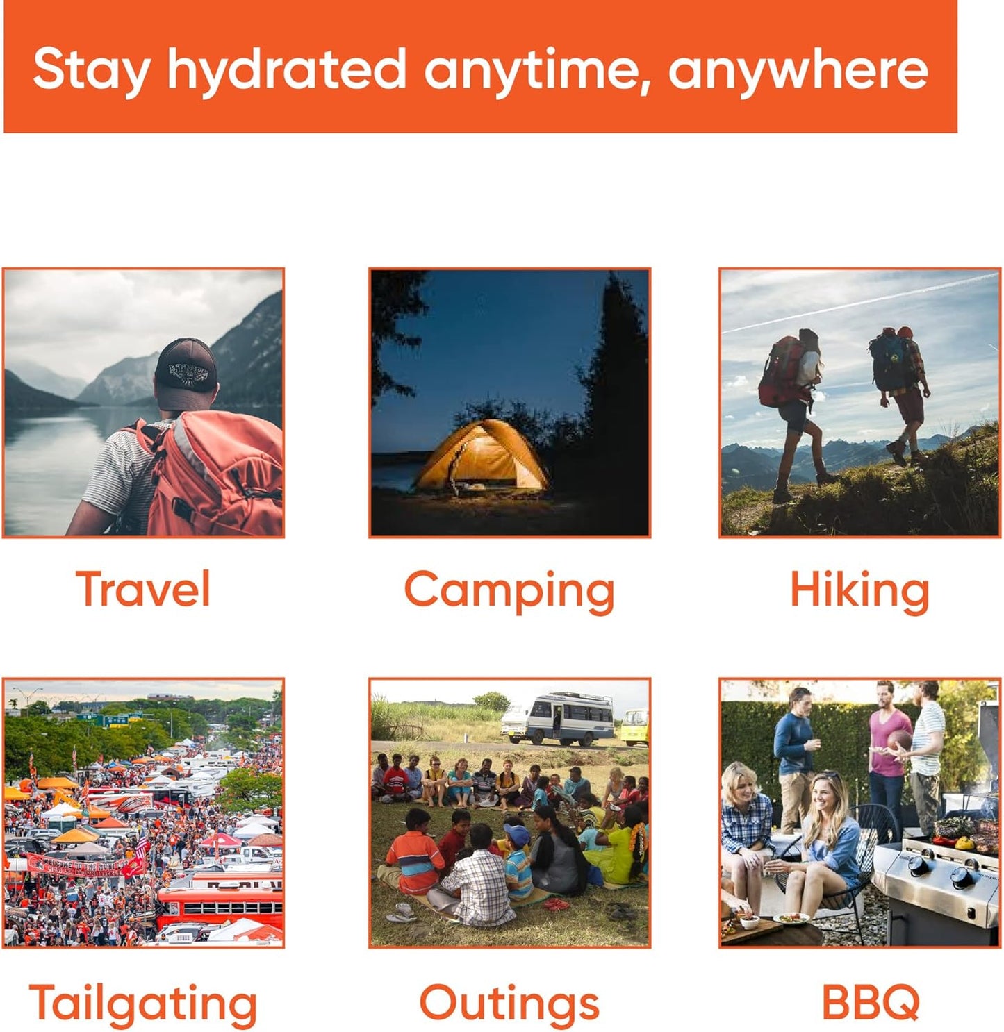 Collapsible Drinking Cup (Pack of 4) - Reusable Travel Mug - Silicone Drinking Glass for Hiking, Picnic, Camping & More - Small Portable cup for Outdoors - Folding Cups with Lids