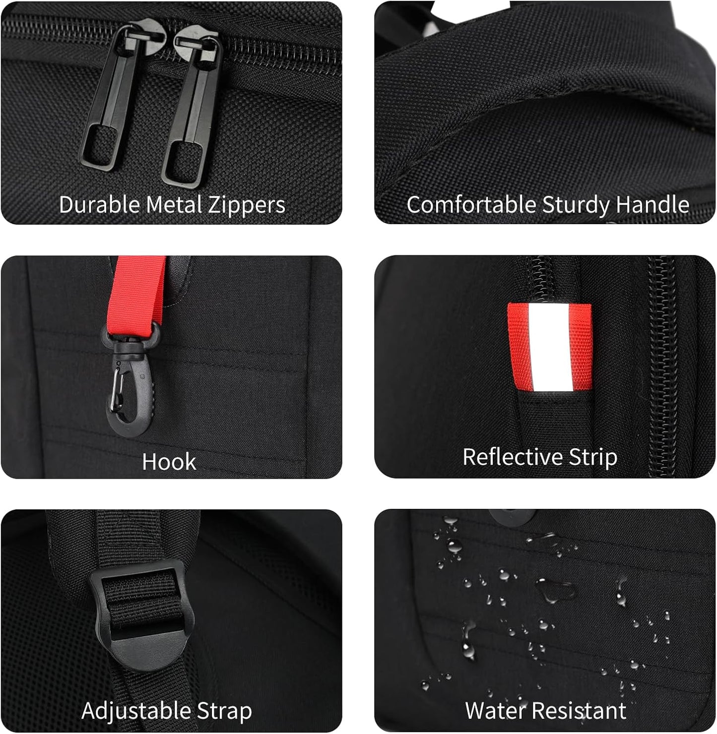 Black Backpack for Men, School Backpack for Boys Teens, Backpacks for School, College backpack, Book Bag, Water Resistant Bookbag, Business Work Travel Mochilas escolares para adolescentes