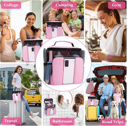 Mesh Shower Caddy,Portable HangingTravel Toiletry Bag Dorm Room Essentials for College Students Girls,Large Makeup Organizer for Full-Sized Toiletries,Travel Essentials for Women Girls Camping Beach