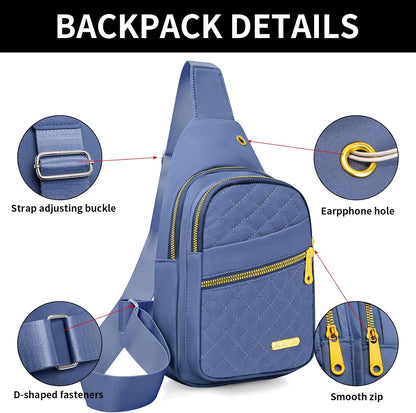 Small Sling Bag For Women Men Casual Crossbody Sling Backpack