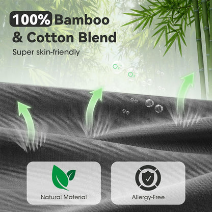 3D Bamboo Cotton Sleep Mask with Bluetooth 5.4 Headphone, Music Wireless Bluetooth Blackout Eye Mask for Side Sleepers, Earphones HD Speaker Microphone for Travel, Gifts for Women Men, Black