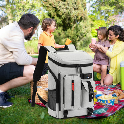 TUGUAN Cooler Backpack 36 Cans Insulated Leak Proof Lightweight Lunch Backpack for Men Work Portable Travel Thermal Bag Compartment Camping Hiking Beach Pincnic Cooler for Women