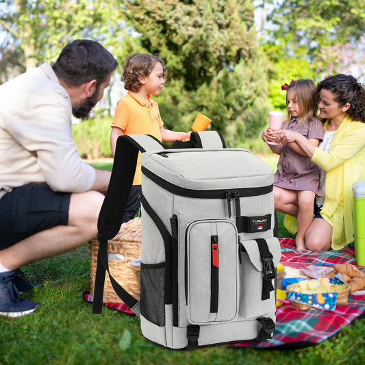 TUGUAN Cooler Backpack 36 Cans Insulated Leak Proof Lightweight Lunch Backpack for Men Work Portable Travel Thermal Bag Compartment Camping Hiking Beach Pincnic Cooler for Women