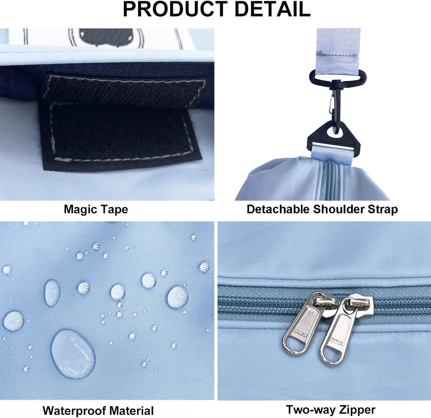 Travel Duffle Bag, Waterproof Sport Tote Gym Bag for Women Men, Overnight Weekender Carry On Bag with Wet Pocket