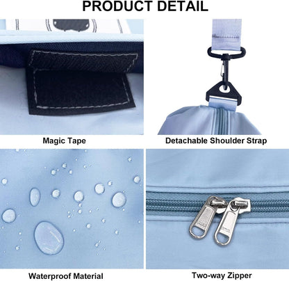 Travel Duffle Bag, Waterproof Sport Tote Gym Bag for Women Men, Overnight Weekender Carry On Bag with Wet Pocket