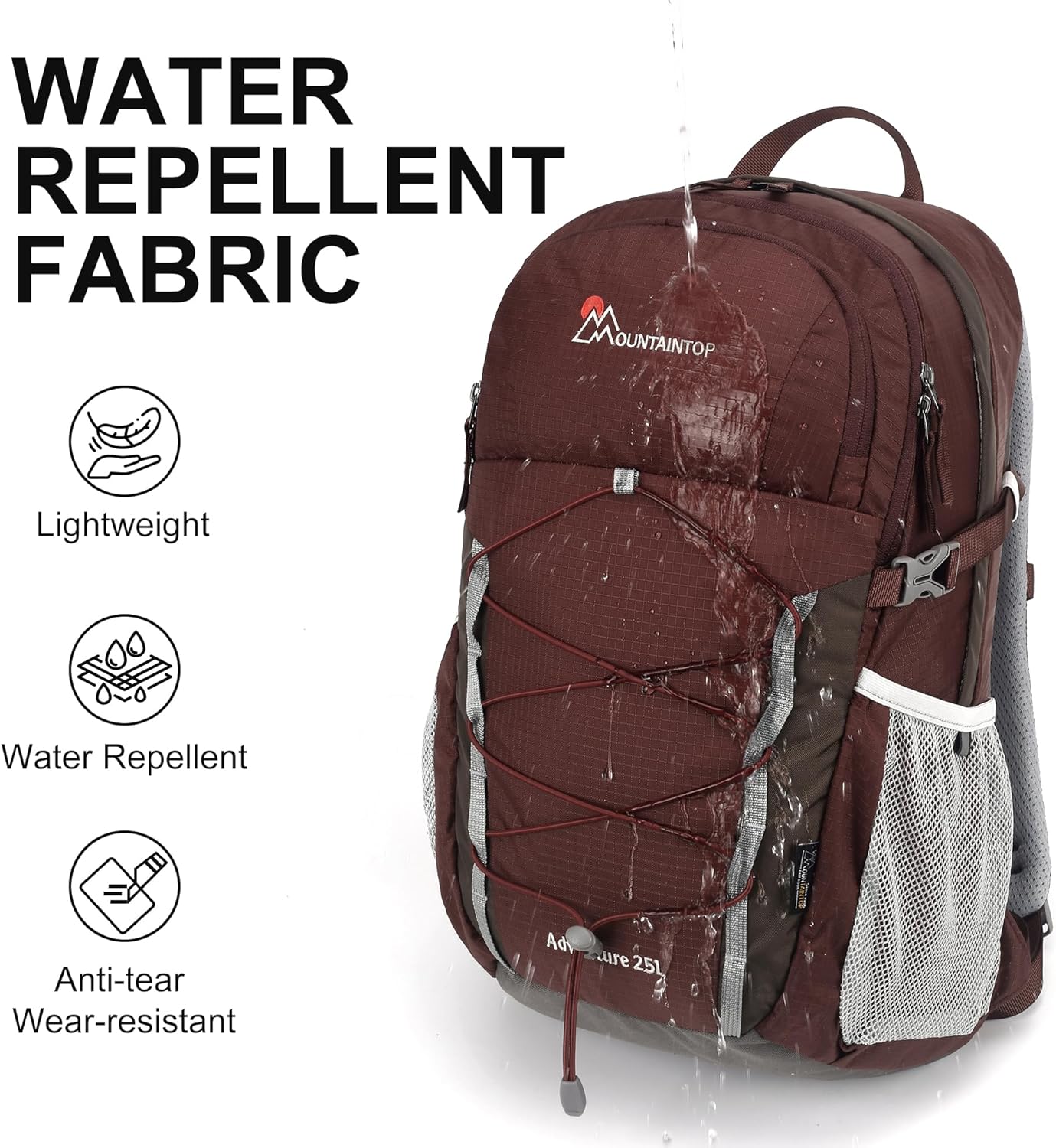 MOUNTAINTOP 25L/40L Hiking Backpack,Lightweight Travel Backpack for Men Women Outdoor Backpacking, Camping