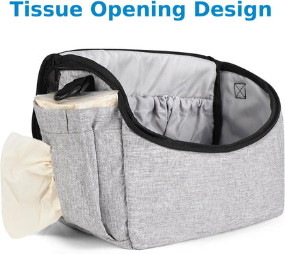Accmor Universal Stroller Organizer - Large Capacity Stroller Bag with Shoulder Strap - Accessories for Uppababy, Nuna, Doona, Britax