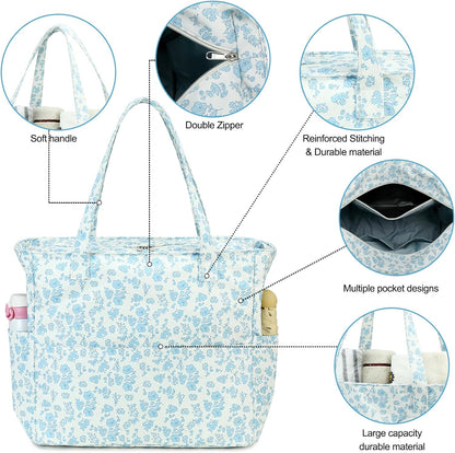 Waterproof Beach Tote Pool Bags for Women Ladies Extra Large Gym Tote Carry On Bag With Wet Compartment for Weekender Travel