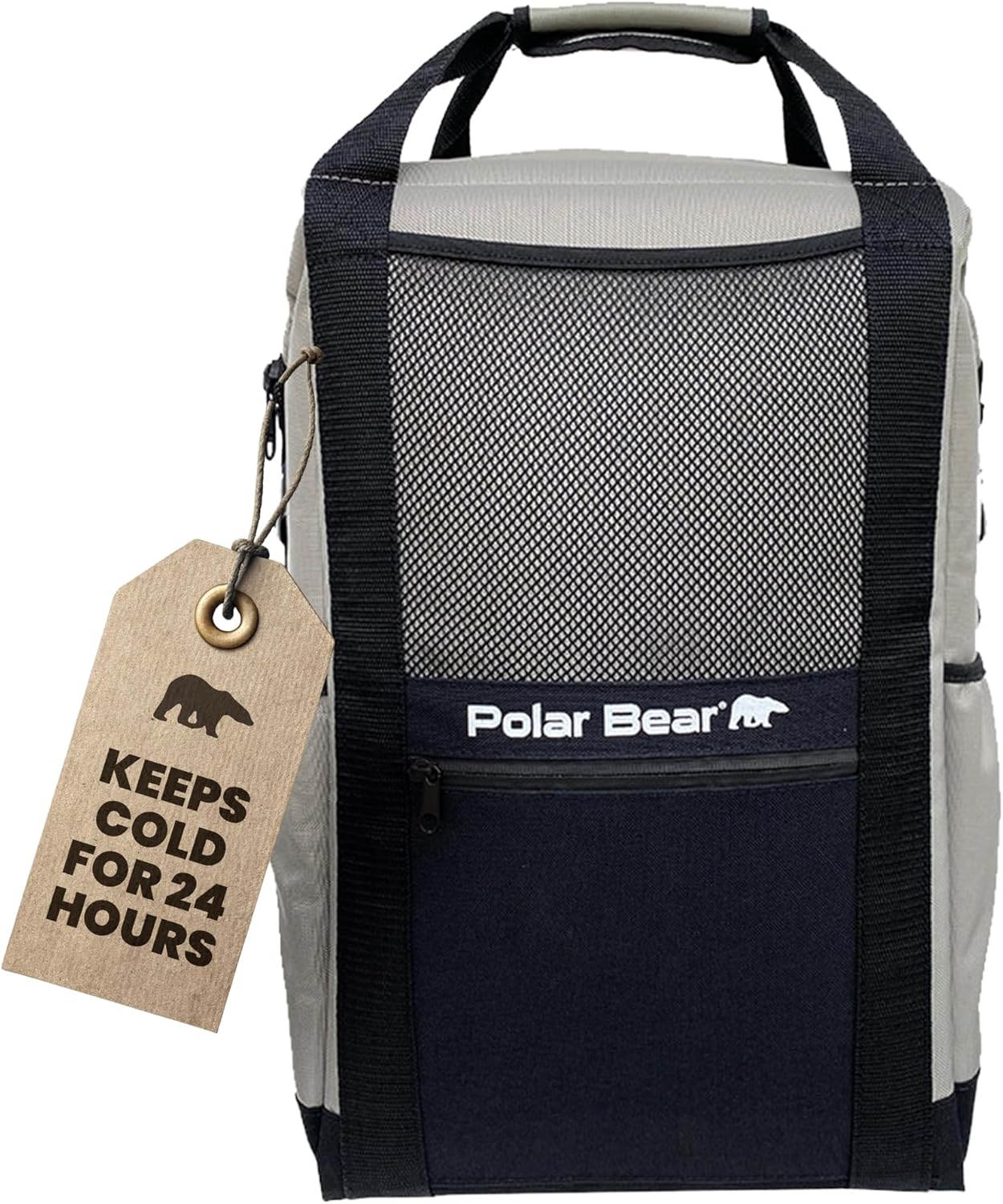 Polar Bear Coolers - Soft-Sided Backpack Cooler - Insulated Backpack for Hiking, Camping, Travel, or Fishing - Heavy-Duty & Portable - Sweat & Leak Proof - Keeps Ice up to 24 hrs