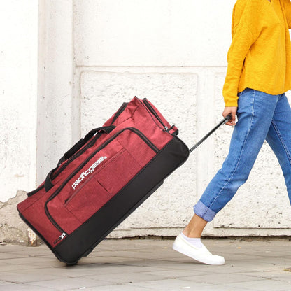 Pacific Gear Rolling Duffel Wheels, 30-inch Luggage, Hockey Bag, Heavy Duty