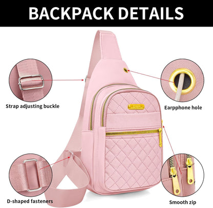 Small Sling Bag For Women Men Casual Crossbody Sling Backpack