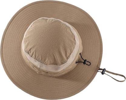 Home Prefer UPF 50+ Men's Sun Hat Wide Brim Bucket Hat UV Protection Hat for Mens Womens Beach Safari Gardening Golf Fishing