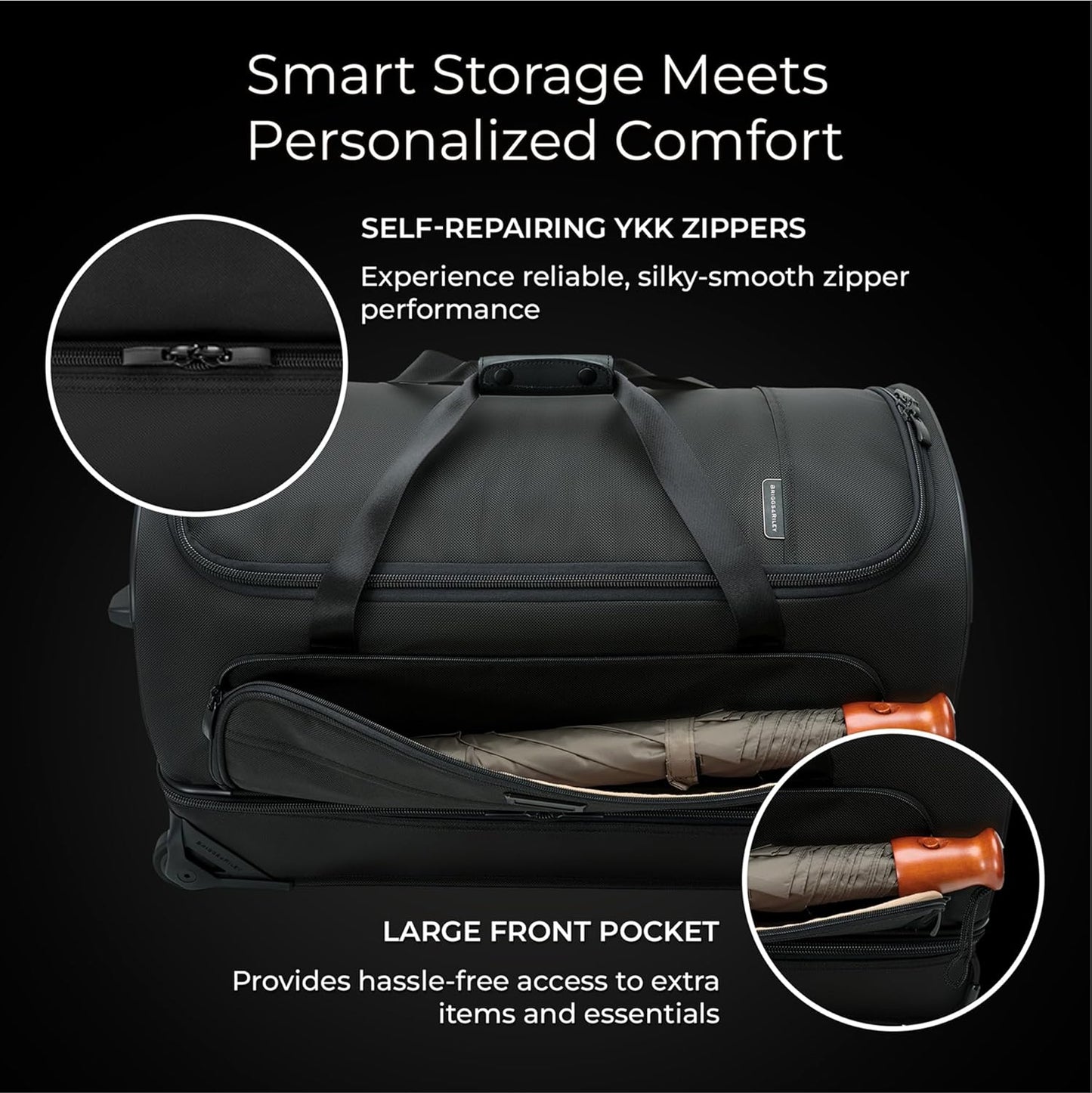 Briggs & Riley Travel Duffel Bag - Weekender & Overnight Luggage for Women & Men, Softside Bag