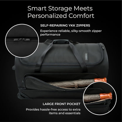 Briggs & Riley Travel Duffel Bag - Weekender & Overnight Luggage for Women & Men, Softside Bag