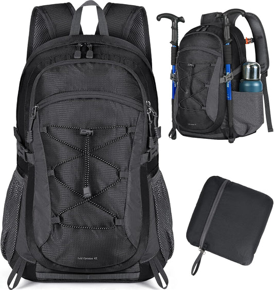 RAINSMORE Hiking Backpack 40L Waterproof Camping Backpack Lightweight Packable Backpack for Women Men Outdoor Travel Daypack
