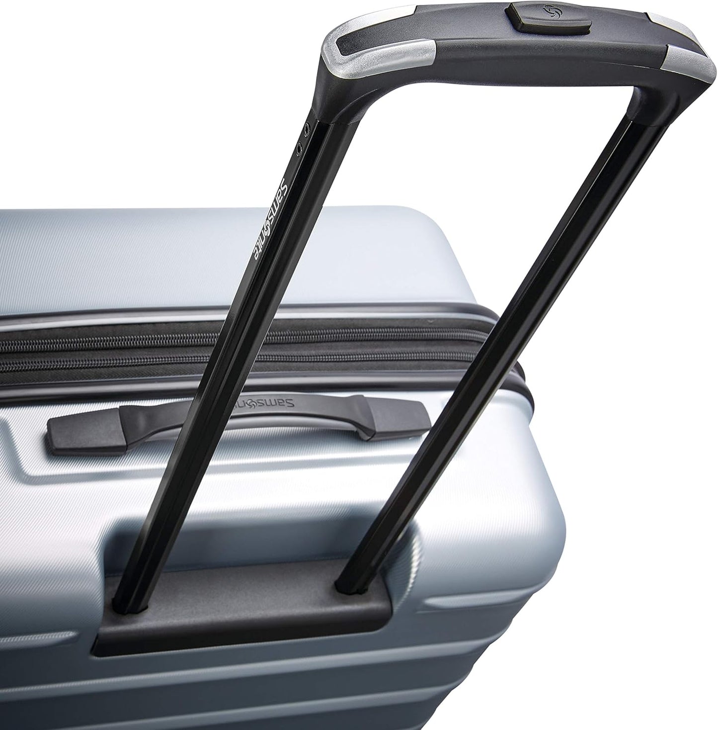 Samsonite Omni 2 Hardside Expandable Luggage with Spinner Wheels, 2PC SET (CO/L), Arctic Silver