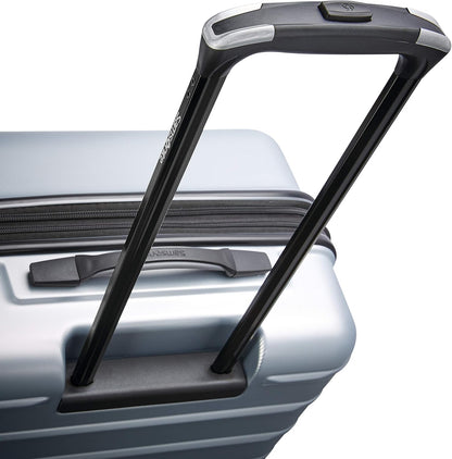 Samsonite Omni 2 Hardside Expandable Luggage with Spinner Wheels, 2PC SET (CO/L), Arctic Silver