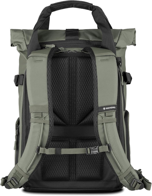 WANDRD All New PRVKE 15L V4 Camera Backpack: Built-In Camera Cube Travel Backpack with Quick Side Access, Rolltop Expansion, Clamshell Opening, Magnetic Tote Handles
